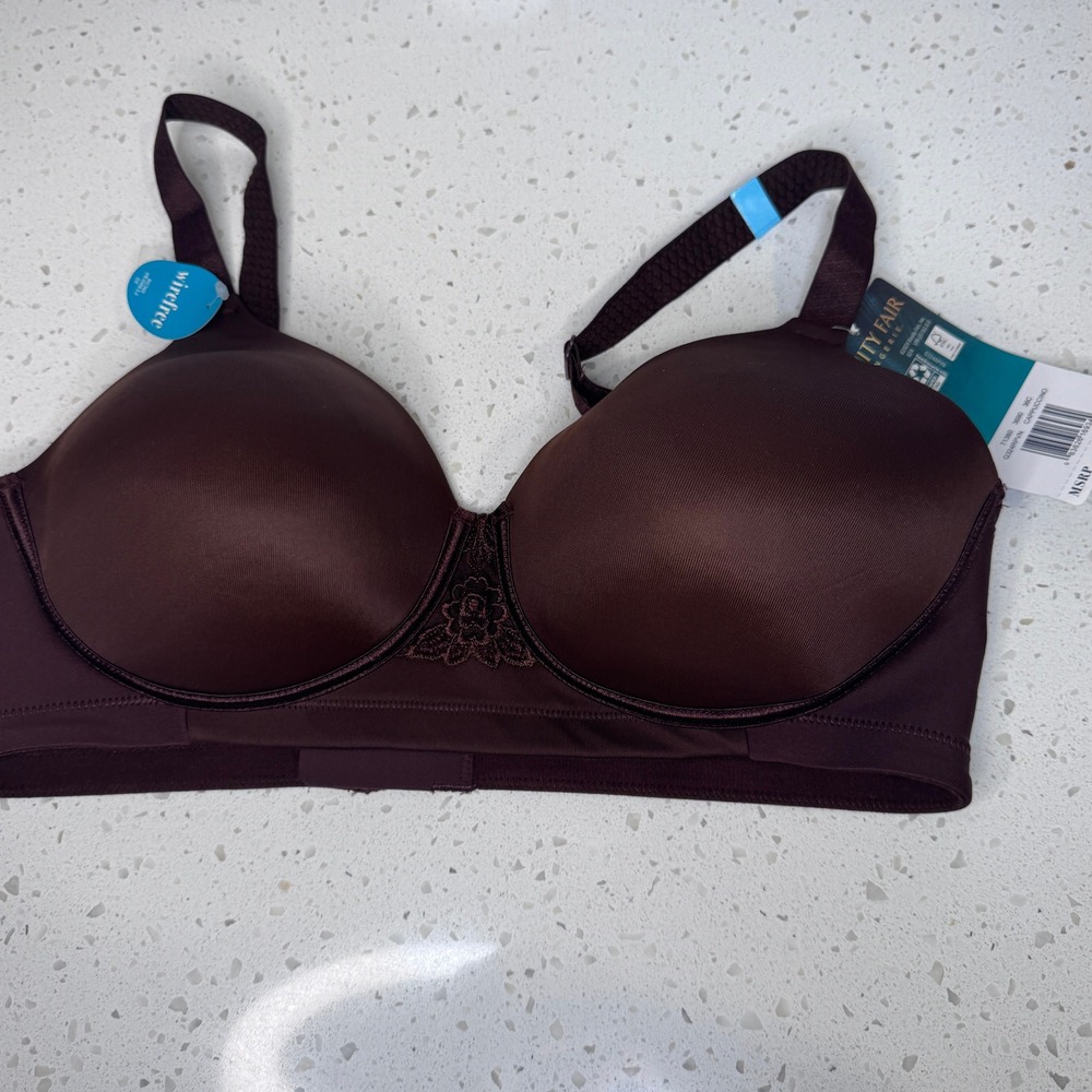 Vanity Fair Beauty Back Wirefree T-Shirt Bra 36C Cappuccino Brown 71380 NWT